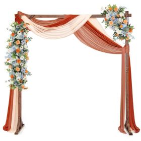 Wooden Wedding Arch Solid Wood Arbor Backdrop Stand for Wedding Ceremony (Style: Square)